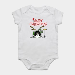 Christmas Drums Drummer Drum Teacher Xmas 2022 Baby Bodysuit